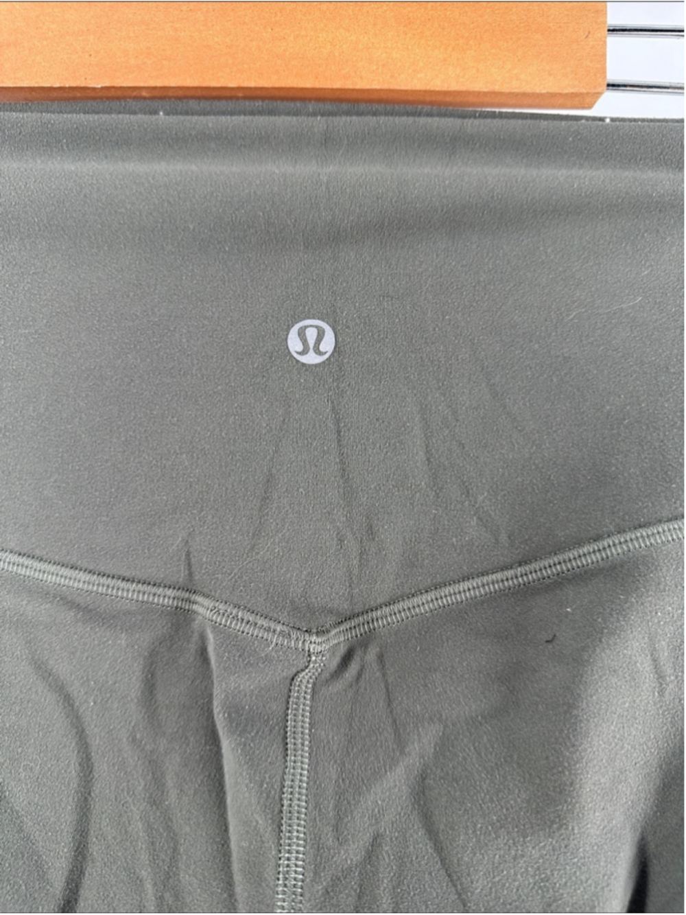 Lululemon Align Crop *21" capri pant leggings gym workout grey sage sz 4 - Picture 10 of 11